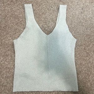 Stretchy ribbed crop top
